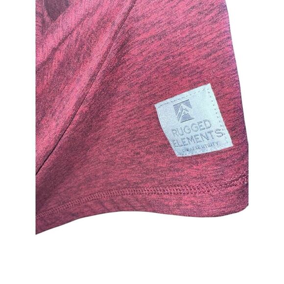 Nice Rugged Elements Long Sleeve Pullover Shirt Size XL Mens burgundy colored li - Picture 7 of 8